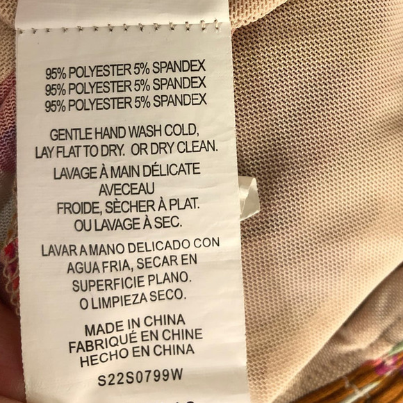 Nicholas Mabel Skirt Ruched Drawstring Slit Hem Midi Abstract Floral Size 14 - Picture 12 of 16